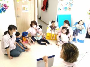 朝の会 重症心身障害児 たいよう篠崎 江戸川区 放課後等デイサービス